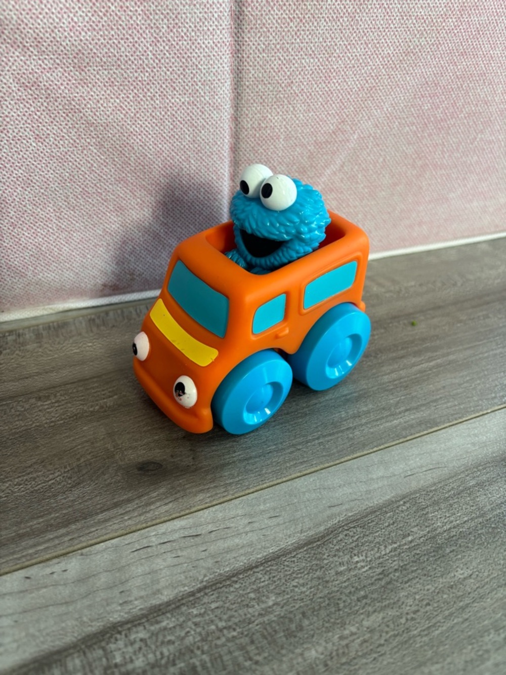 Orange and Blue Cookie Monster Push Car - Kids Toy